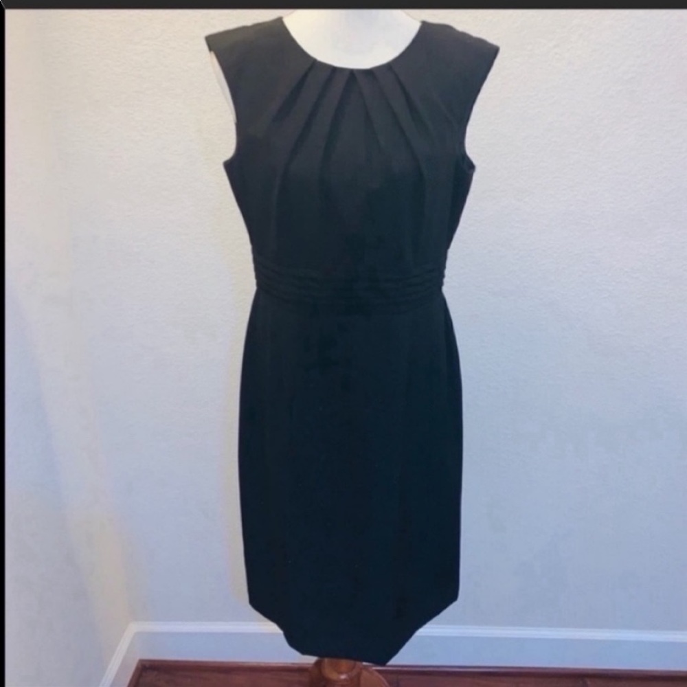 Tahari Black LBD Career Dress Size 10